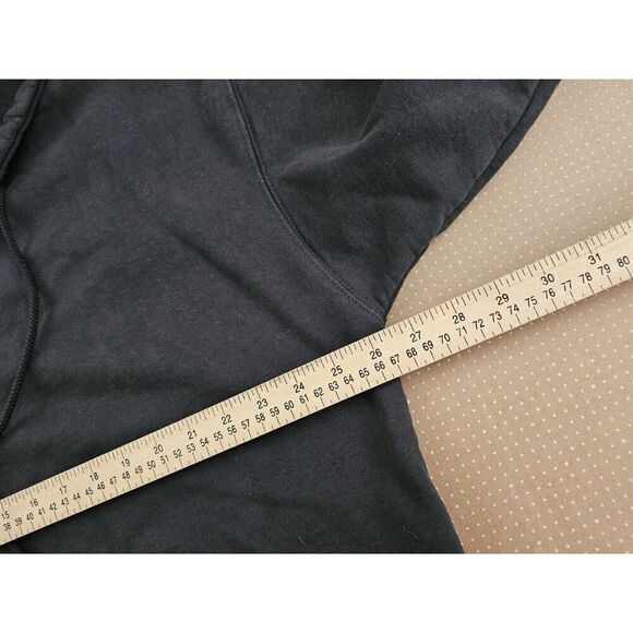 Brandy Melville Sweater Womens One Size Gray Solid Oversized Hoodie Full Zip - Picture 8 of 11